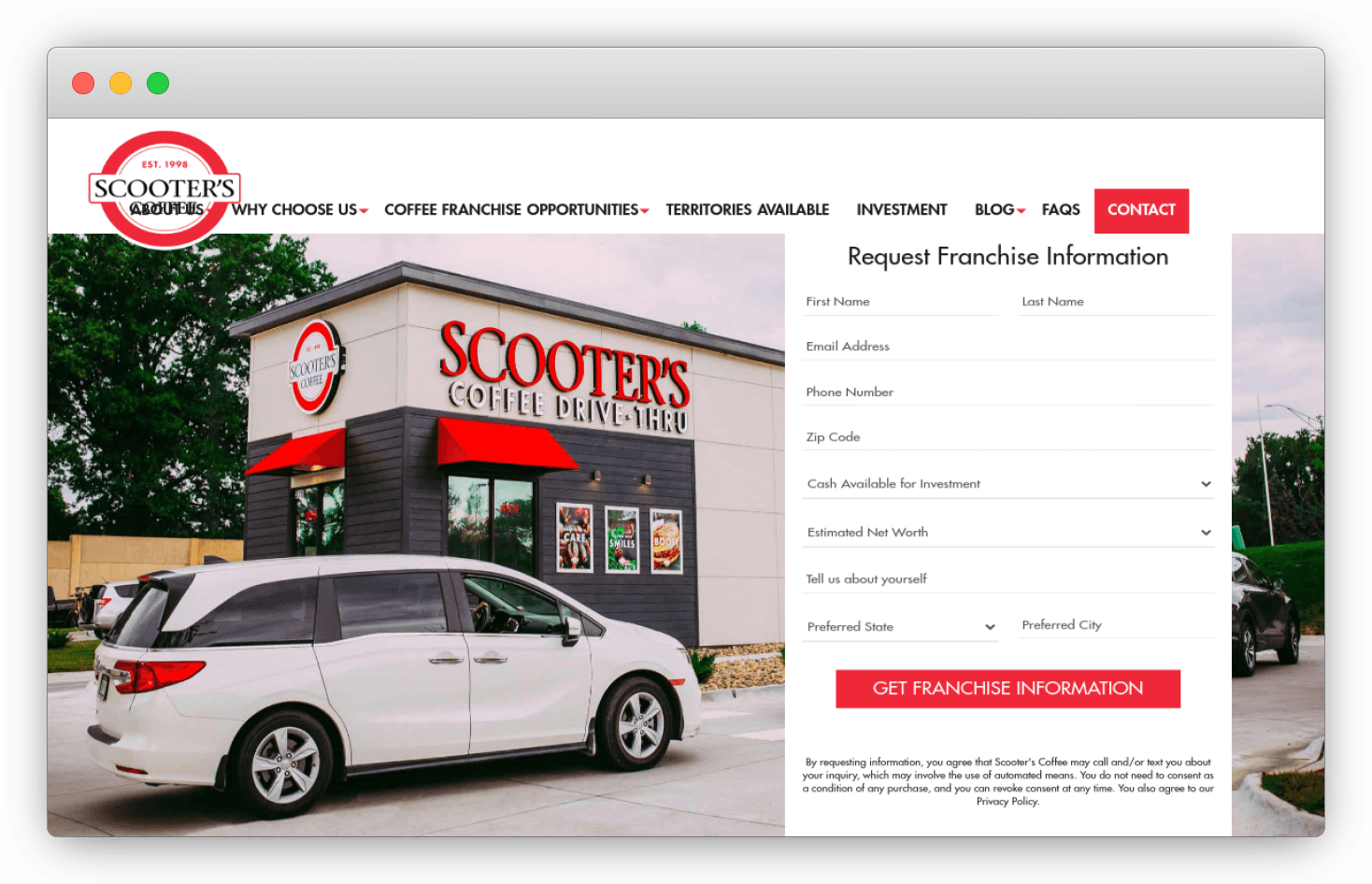 Scooter's Coffee Franchise