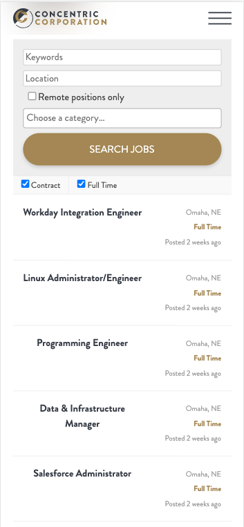 Concentric > Mobile > Job Search 
